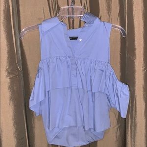Light blue Zara top